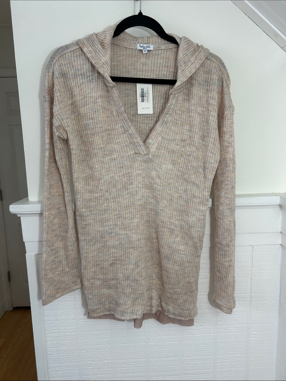 Splendid Wool Blend Hooded Tunic Top size Small NWT